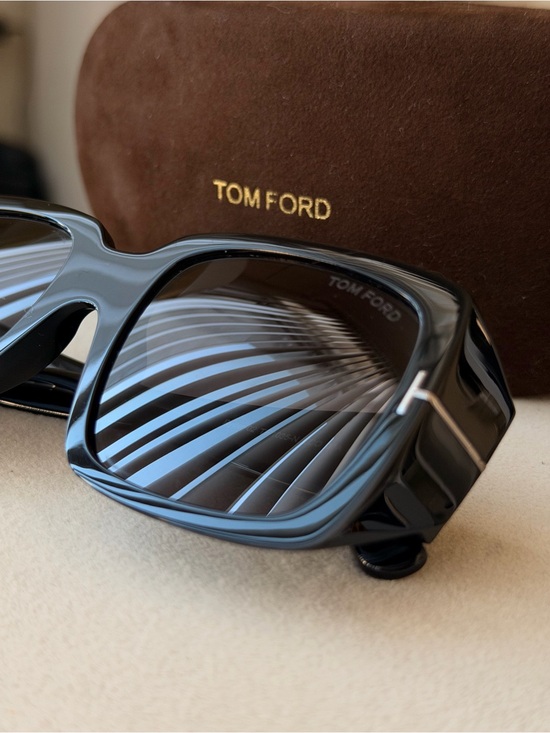 Tom Ford Accessories - Tom Ford Ryder-02 Square Black Sunglasses (TF1035-N ECO 01A) with Hard Case